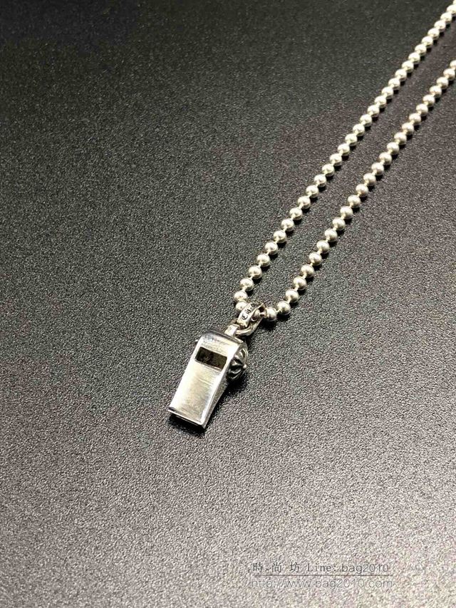 chrome hearts項鏈 克羅心帶鑽小十字項鏈 奢侈品界銀飾品牌 925銀項鏈  gjc1848